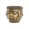 stādītājs DKD Home Decor Bronza Koks Magnijs Apaļš Buda Austrumniecisks 34 x 34 x 30 cm 30 x 34 x 30 cm