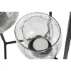 Подсвечник DKD Home Decor Стеклянный Чёрный Прозрачный 18 x 18 x 76 cm Железо