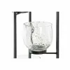 Подсвечник DKD Home Decor Стеклянный Чёрный Прозрачный 18 x 18 x 76 cm Железо