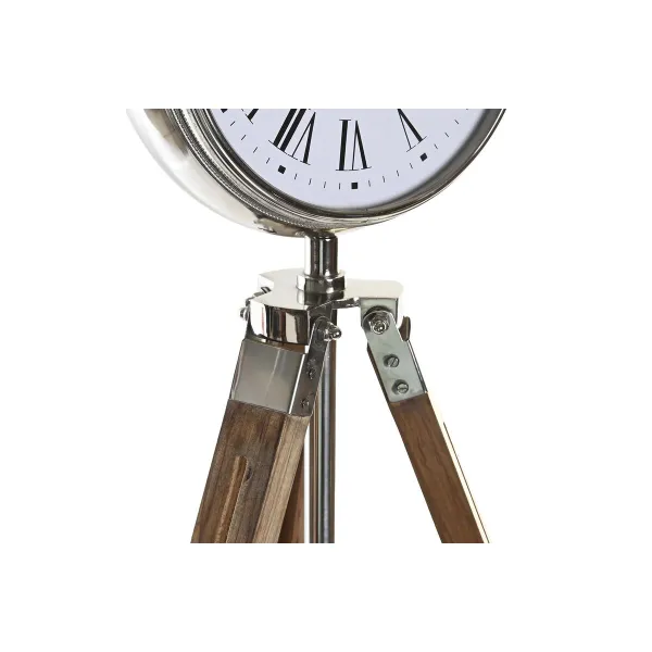 Stalinis laikrodis DKD Home Decor Sidabras Natūralus