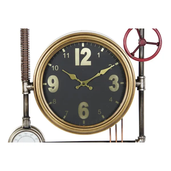 Sienas pulkstenis DKD Home Decor Vārsti Stikls Bronza Dzelzs (50,5 x 12 x 73 cm)