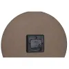 Настенное часы DKD Home Decor Чёрный Разноцветный Цветы современный Деревянный MDF (34 x 4 x 34 cm) (3 штук)