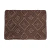 Spilvendrāna DKD Home Decor 60 x 1 x 40 cm Brūns Rombs