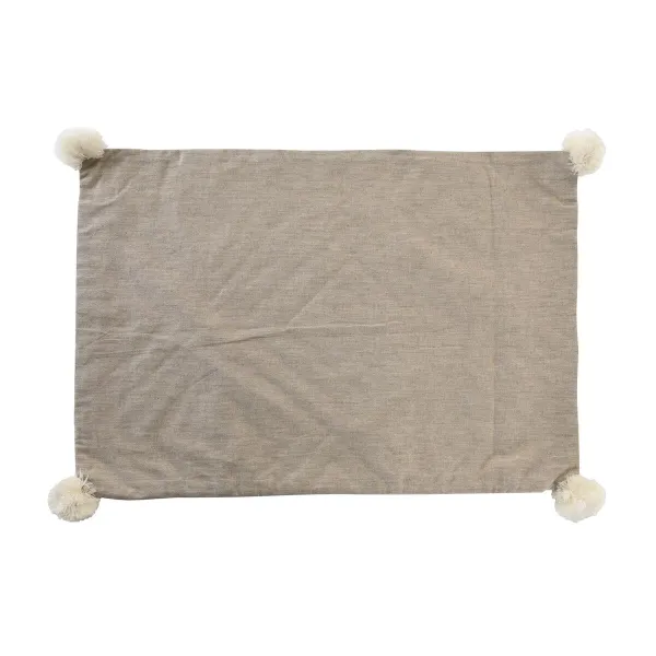 Spilvendrāna DKD Home Decor 60 x 1 x 40 cm Pelēks