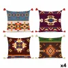 Подушка DKD Home Decor полиэстер Разноцветный Ikat (45 x 10 x 45 cm) (4 штук)