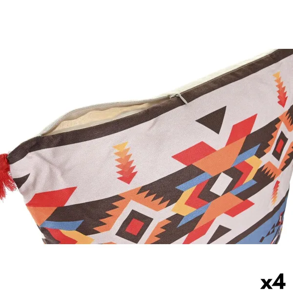 Подушка DKD Home Decor полиэстер Разноцветный Ikat (45 x 10 x 45 cm) (4 штук)