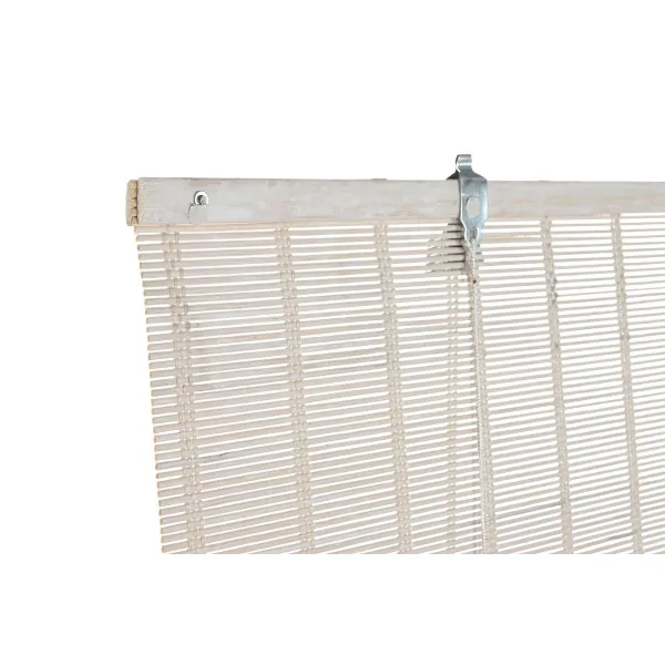 Рольставни DKD Home Decor Лакированный Белый Бамбук 120 x 2 x 230 cm
