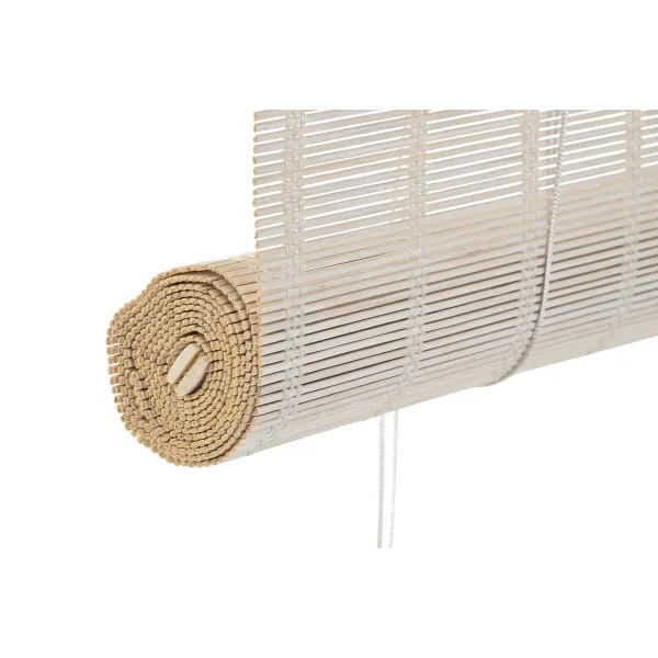 Рольставни DKD Home Decor Лакированный Белый Бамбук 120 x 2 x 230 cm