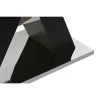Valgomojo stalas DKD Home Decor Juoda Medžio Grūdintas stiklas Medžio MDF 180 x 90 x 76 cm
