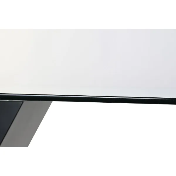 Ruokapöytä DKD Home Decor Musta Puu Karaistu lasi Puu MDF 180 x 90 x 76 cm