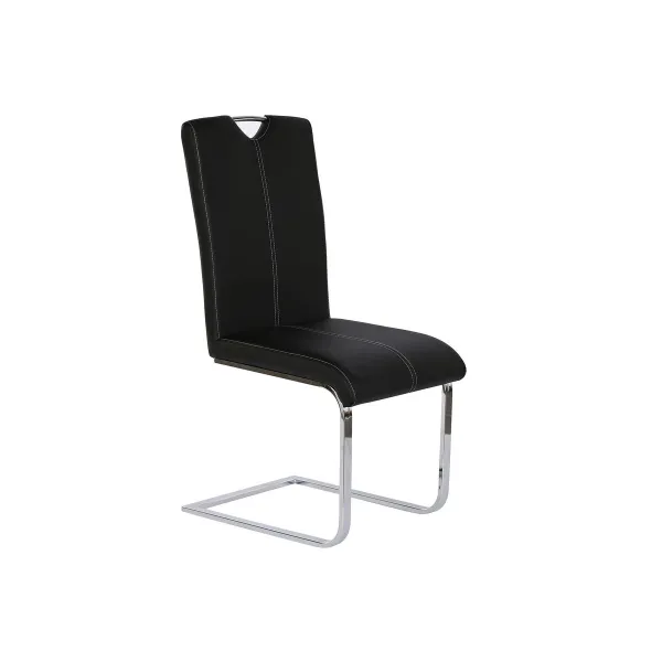 Обеденный стул DKD Home Decor Чёрный Металл Полиуретан (59 x 45 x 102 cm)