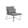 Nojatuoli DKD Home Decor 66 x 78 x 75 cm Musta Harmaa Metalli
