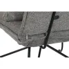 Nojatuoli DKD Home Decor 66 x 78 x 75 cm Musta Harmaa Metalli