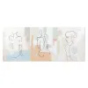 Canvas DKD Home Decor Pinewood Canvas 80 x 3,7 x 100 cm