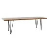 Suoliukas DKD Home Decor 160 x 46 x 46 cm Natūralus Juoda Šviesiai rudas Alpino