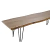 Penkki DKD Home Decor 160 x 46 x 46 cm Luonnollinen Musta Vaaleanruskea Alpino