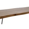 Penkki DKD Home Decor 160 x 46 x 46 cm Luonnollinen Musta Vaaleanruskea Alpino