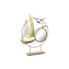 Dekoratyvinė figūrėlė DKD Home Decor Veidrodis Auksinis Metalinis Viduržemio (53 x 9 x 67 cm)