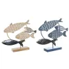 Decorative Figure DKD Home Decor 53 x 9 x 45 cm Natural Blue Golden Spirals Mediterranean (2 Units)