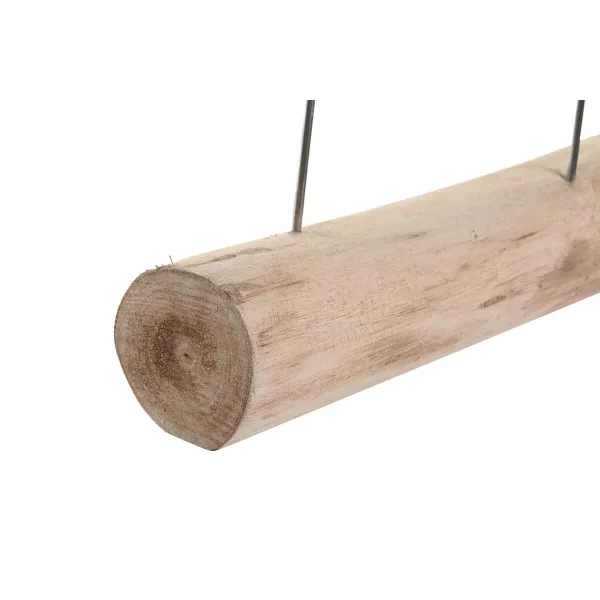 Koristehahmo DKD Home Decor Vanhahtava viimeistely Ruskea Valkoinen Hartsi Mangopuu Spiraalit (77 x 8 x 31 cm)