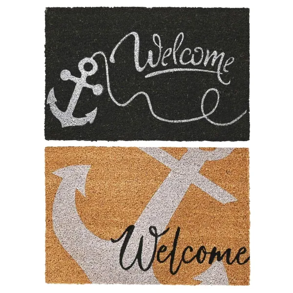 Kāju slaukāmais paklājs DKD Home Decor Gumija Daudzkrāsains (60 x 40 x 1,5 cm) (2 gb.)