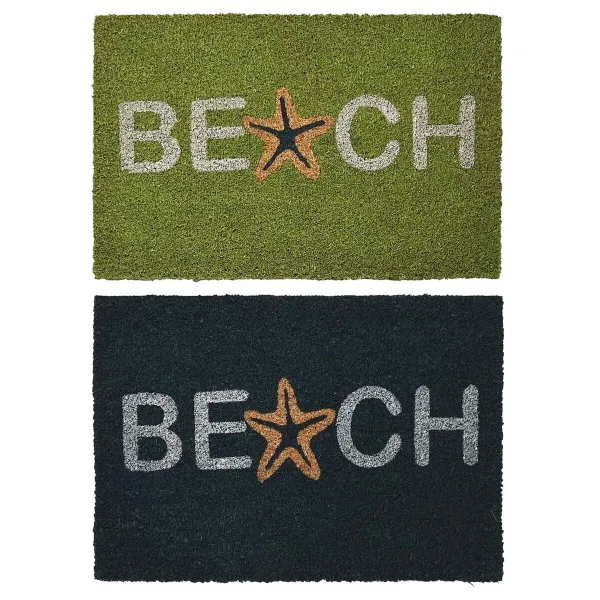 Kynnysmatto DKD Home Decor Sininen Turkoosi Kumi (60 x 40 x 1,5 cm) (2 osaa)