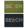 Kynnysmatto DKD Home Decor Sininen Turkoosi Kumi (60 x 40 x 1,5 cm) (2 osaa)