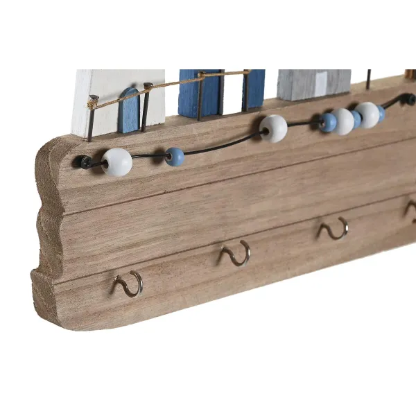 Uz sienas piestiprināts mēteļa pakaramais DKD Home Decor Koks MDF (34,5 x 1,5 x 21,5 cm)
