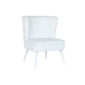 Nojatuoli DKD Home Decor 73 x 67 x 85 cm Sininen Puu Valkoinen