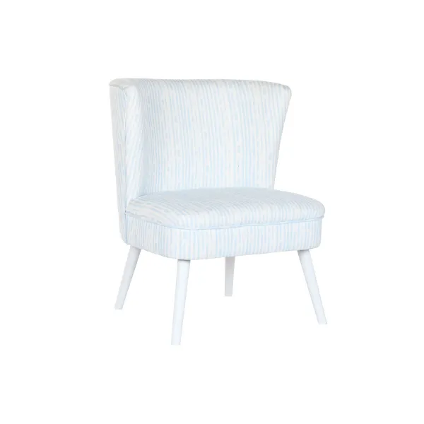 Tugitool DKD Home Decor 73 x 67 x 85 cm Sinine Puit Valge