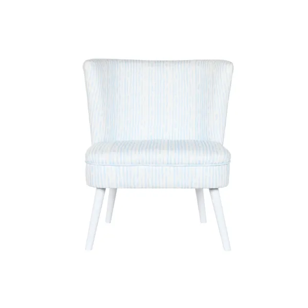 Tugitool DKD Home Decor 73 x 67 x 85 cm Sinine Puit Valge