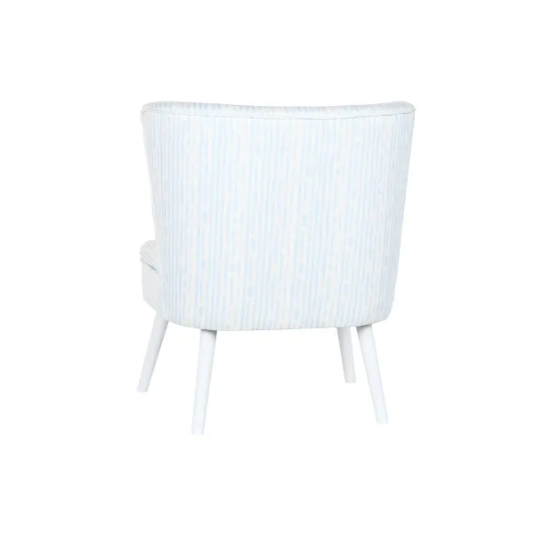 Tugitool DKD Home Decor 73 x 67 x 85 cm Sinine Puit Valge