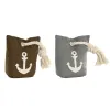 Durų stotelė DKD Home Decor Smėlio 13 x 9 x 20 cm (2 vnt.)