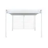 Pergola DKD Home Decor Balts 296 x 296 x 225 cm Tērauds