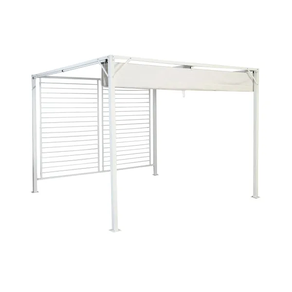 Pergola DKD Home Decor Valkoinen 296 x 296 x 225 cm Teräs