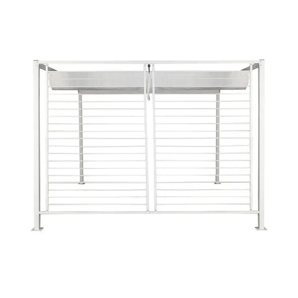 Pergola DKD Home Decor Balts 296 x 296 x 225 cm Tērauds