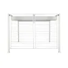 Pavėsinė pergola DKD Home Decor Balta 296 x 296 x 225 cm Plienas