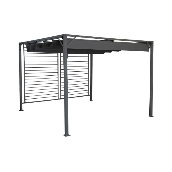 Pergola DKD Home Decor Pelēks 300 x 300 x 230 cm Tērauds