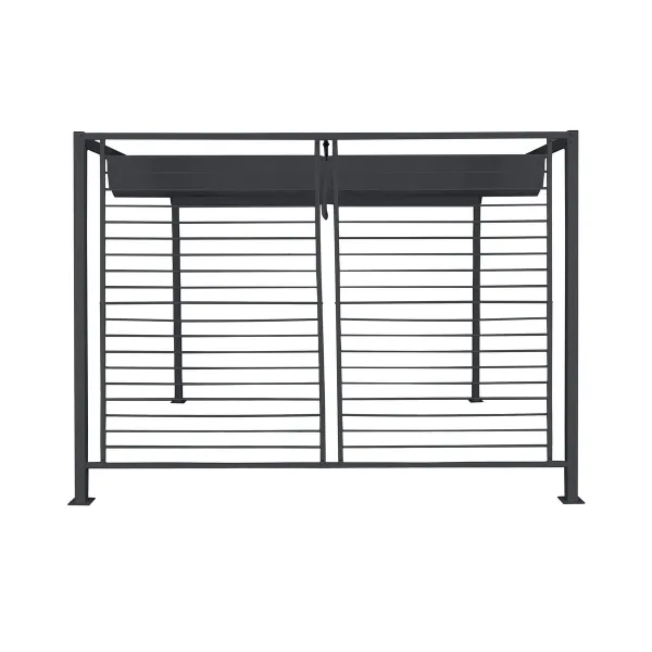 Pergola DKD Home Decor Pelēks 300 x 300 x 230 cm Tērauds