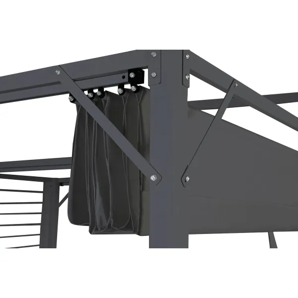 Pergola DKD Home Decor Pelēks 300 x 300 x 230 cm Tērauds