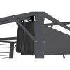 Pavėsinė pergola DKD Home Decor Pilka 300 x 300 x 230 cm Plienas