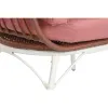 Puutarhasohva DKD Home Decor 99 x 71 x 147 cm Metalli Terrakotta synteettinen rottinki Valkoinen