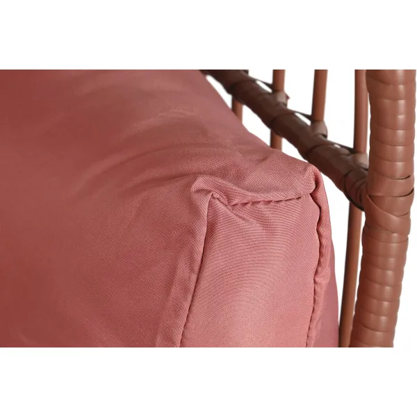 Puutarhasohva DKD Home Decor 99 x 71 x 147 cm Metalli Terrakotta synteettinen rottinki Valkoinen