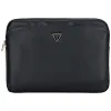 Guess Grained Zipper Pocket Triangle Logo Sleeve - Laptop Sleeve 14" (black)
