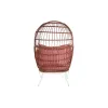 Puutarhasohva DKD Home Decor 99 x 71 x 147 cm Metalli Terrakotta synteettinen rottinki Valkoinen