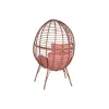 Садовое кресло DKD Home Decor 90 x 65 x 151 cm Металл терракот синтетический ротанг