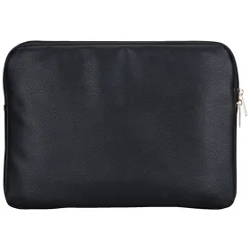 Guess Grained Zipper Pocket Triangle Logo Sleeve - Laptop Sleeve 14" (black)