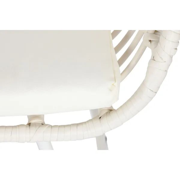 Garden furniture DKD Home Decor White 124 x 74 x 84 cm (4 Pieces)