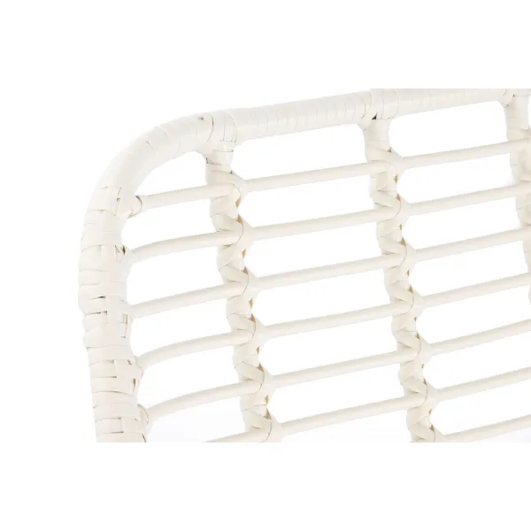 Garden furniture DKD Home Decor White 124 x 74 x 84 cm (4 Pieces)