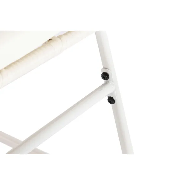 Dārza mēbeles DKD Home Decor Balts 124 x 74 x 84 cm (4 Daudzums)
